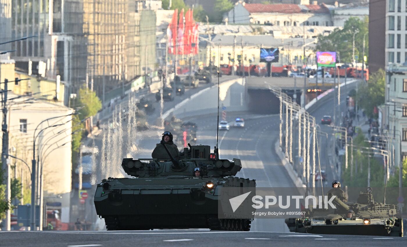 Russia WWII Victory Parade Rehearsal