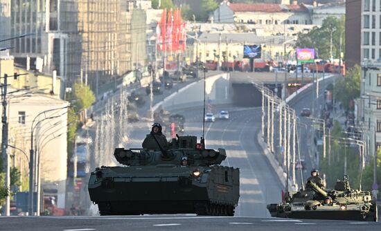 Russia WWII Victory Parade Rehearsal