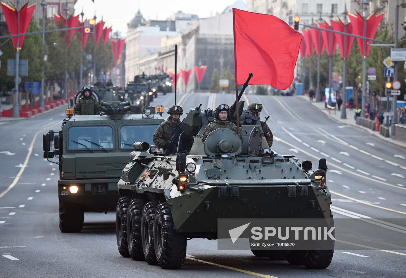 Russia WWII Victory Parade Rehearsal