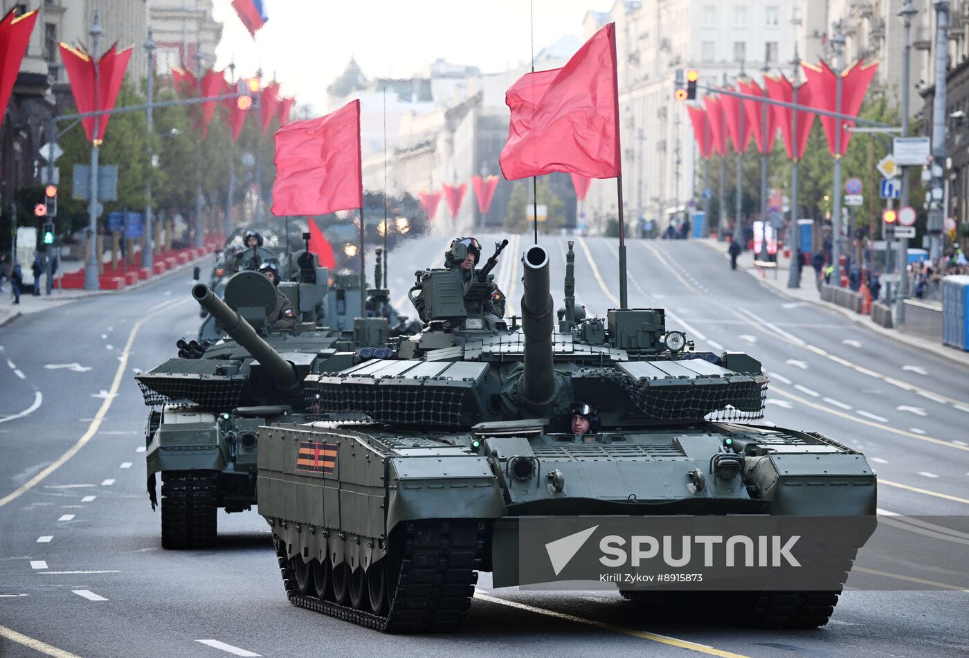 Russia WWII Victory Parade Rehearsal