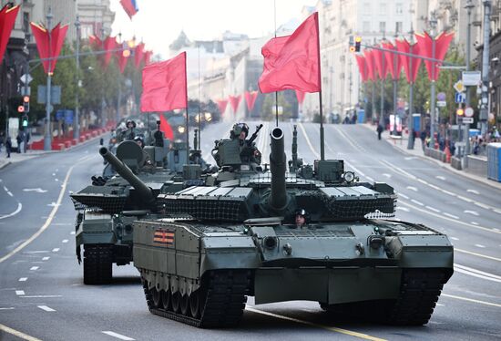 Russia WWII Victory Parade Rehearsal