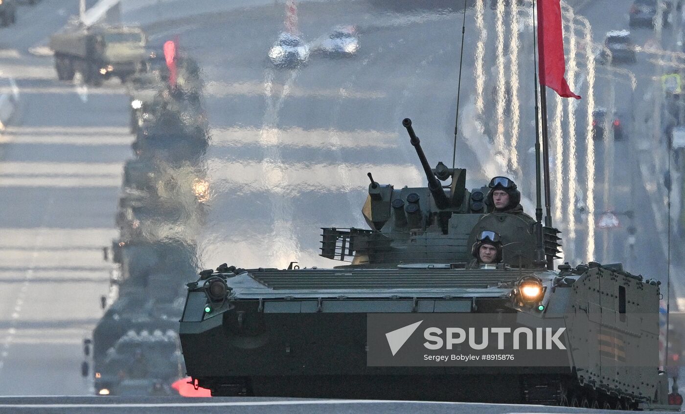 Russia WWII Victory Parade Rehearsal