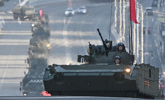 Russia WWII Victory Parade Rehearsal
