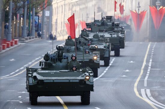 Russia WWII Victory Parade Rehearsal