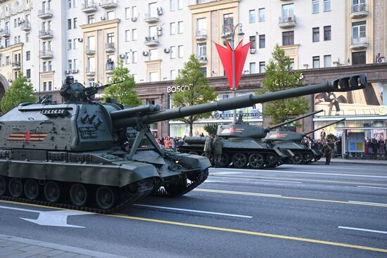 Russia WWII Victory Parade Rehearsal