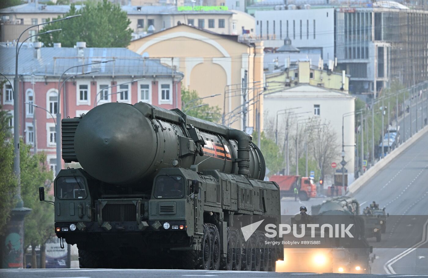 Russia WWII Victory Parade Rehearsal