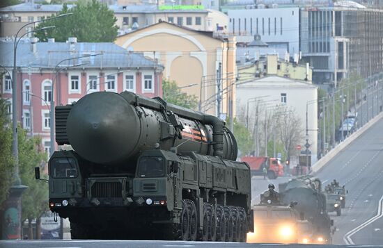 Russia WWII Victory Parade Rehearsal