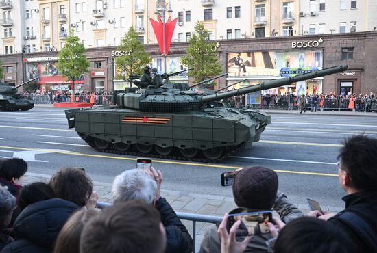 Russia WWII Victory Parade Rehearsal