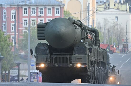 Russia WWII Victory Parade Rehearsal