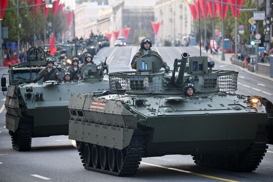 Russia WWII Victory Parade Rehearsal