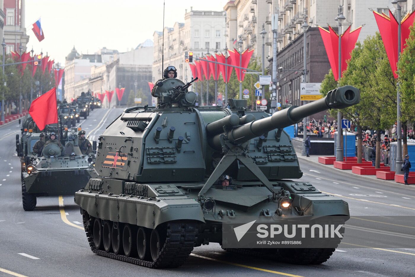 Russia WWII Victory Parade Rehearsal