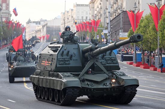 Russia WWII Victory Parade Rehearsal