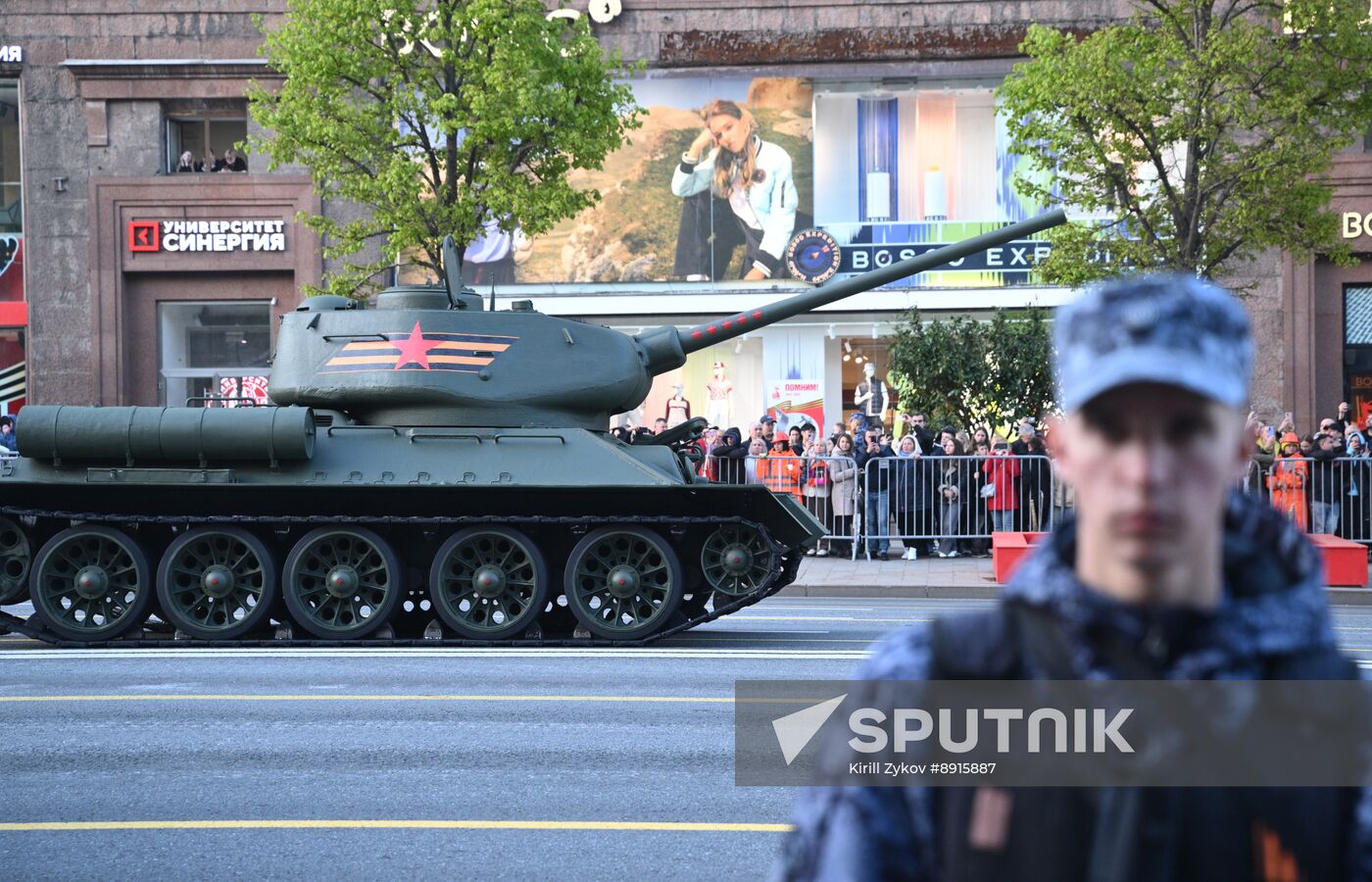 Russia WWII Victory Parade Rehearsal