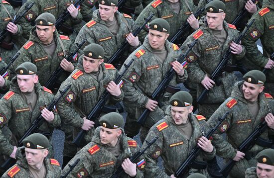 Russia WWII Victory Parade Rehearsal