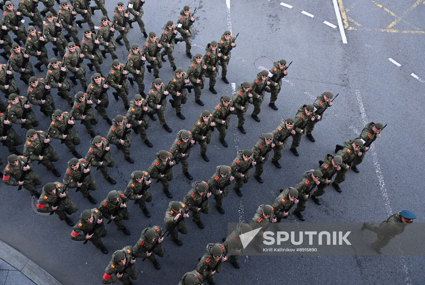 Russia WWII Victory Parade Rehearsal