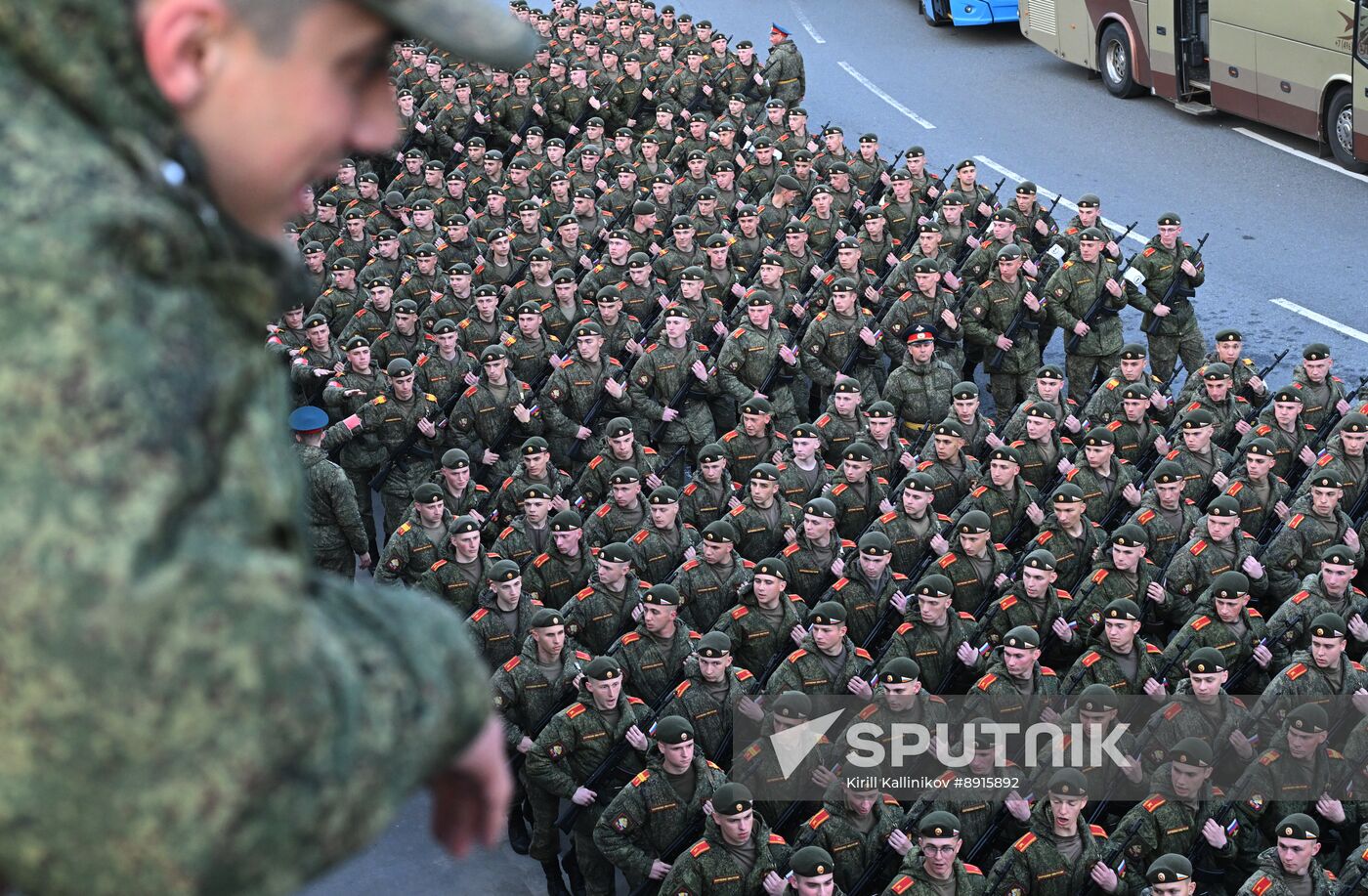 Russia WWII Victory Parade Rehearsal