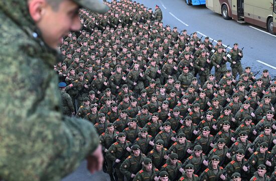 Russia WWII Victory Parade Rehearsal
