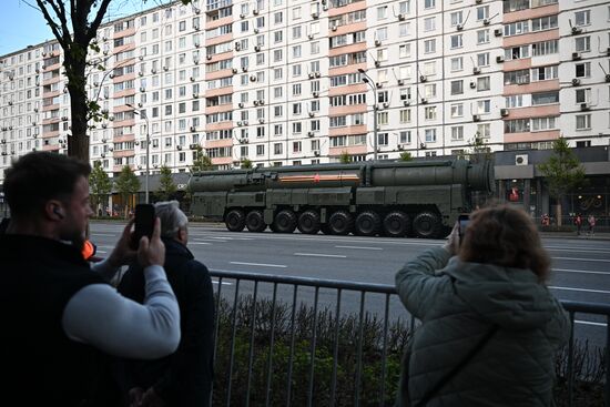Russia WWII Victory Parade Rehearsal