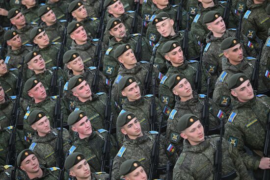 Russia WWII Victory Parade Rehearsal