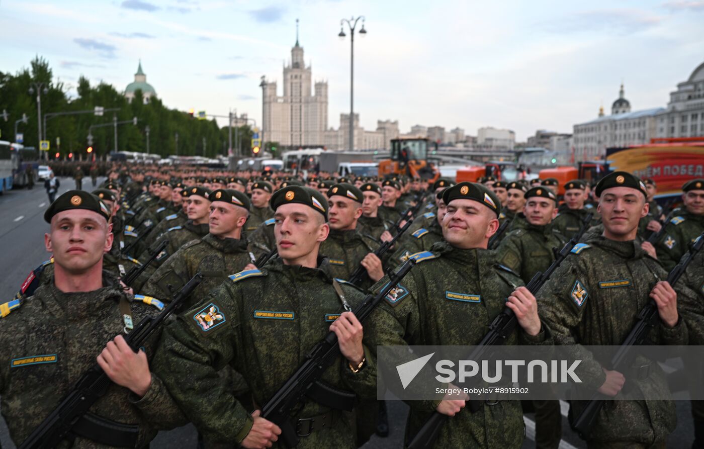 Russia WWII Victory Parade Rehearsal