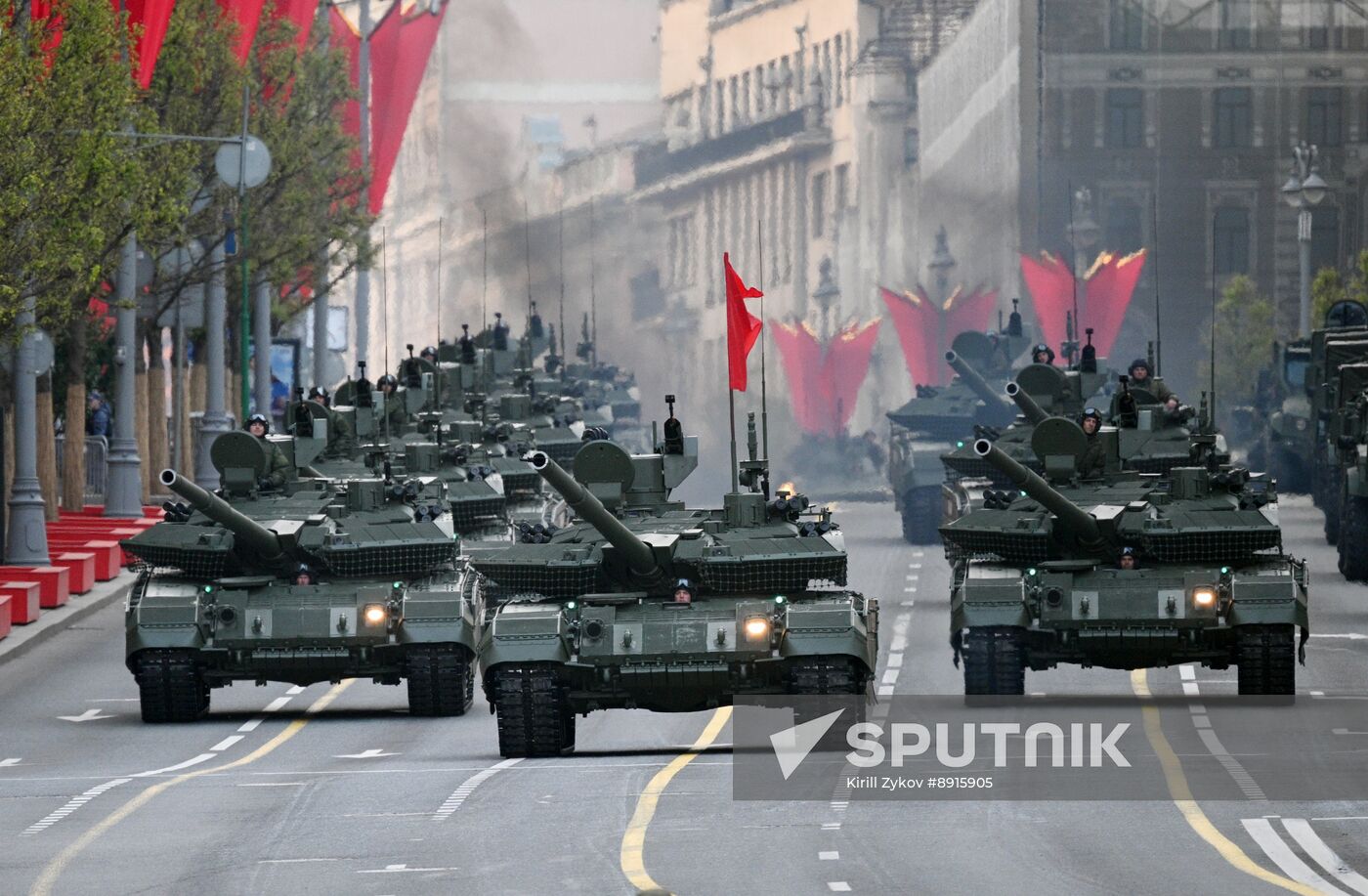 Russia WWII Victory Parade Rehearsal