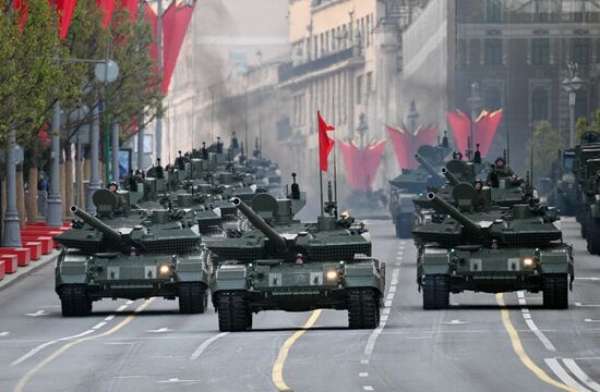 Russia WWII Victory Parade Rehearsal