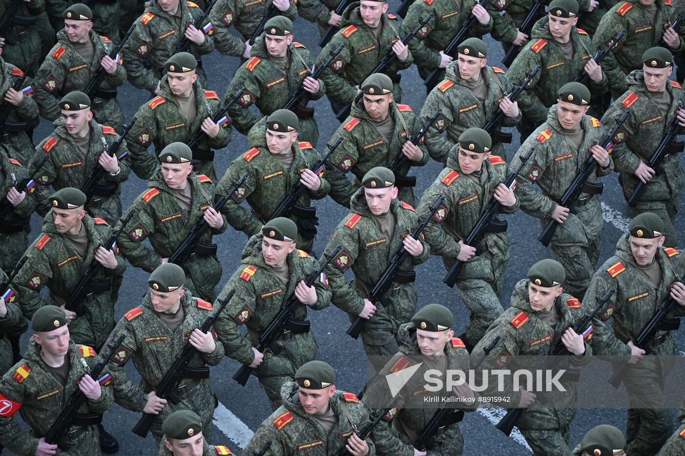 Russia WWII Victory Parade Rehearsal