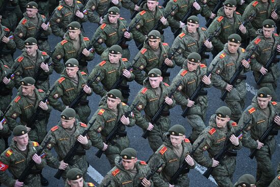 Russia WWII Victory Parade Rehearsal