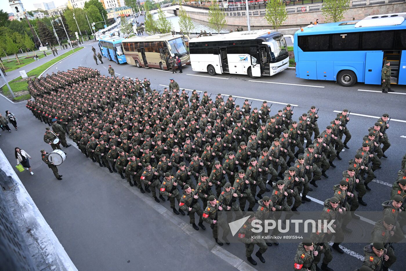 Russia WWII Victory Parade Rehearsal