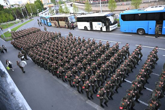 Russia WWII Victory Parade Rehearsal