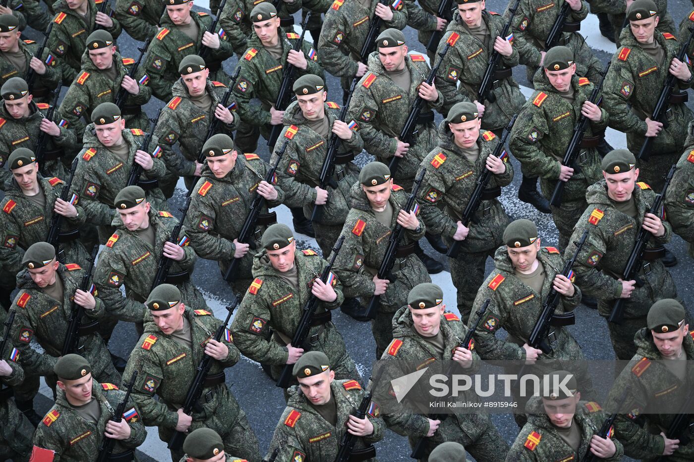 Russia WWII Victory Parade Rehearsal