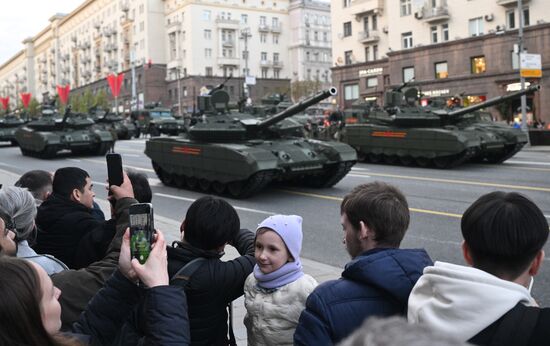 Russia WWII Victory Parade Rehearsal