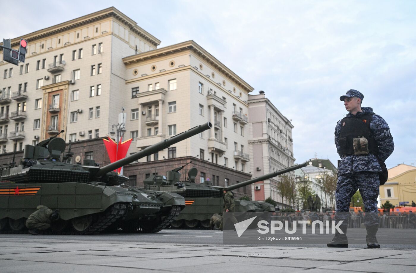 Russia WWII Victory Parade Rehearsal
