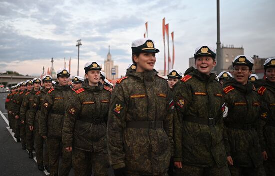 Russia WWII Victory Parade Rehearsal