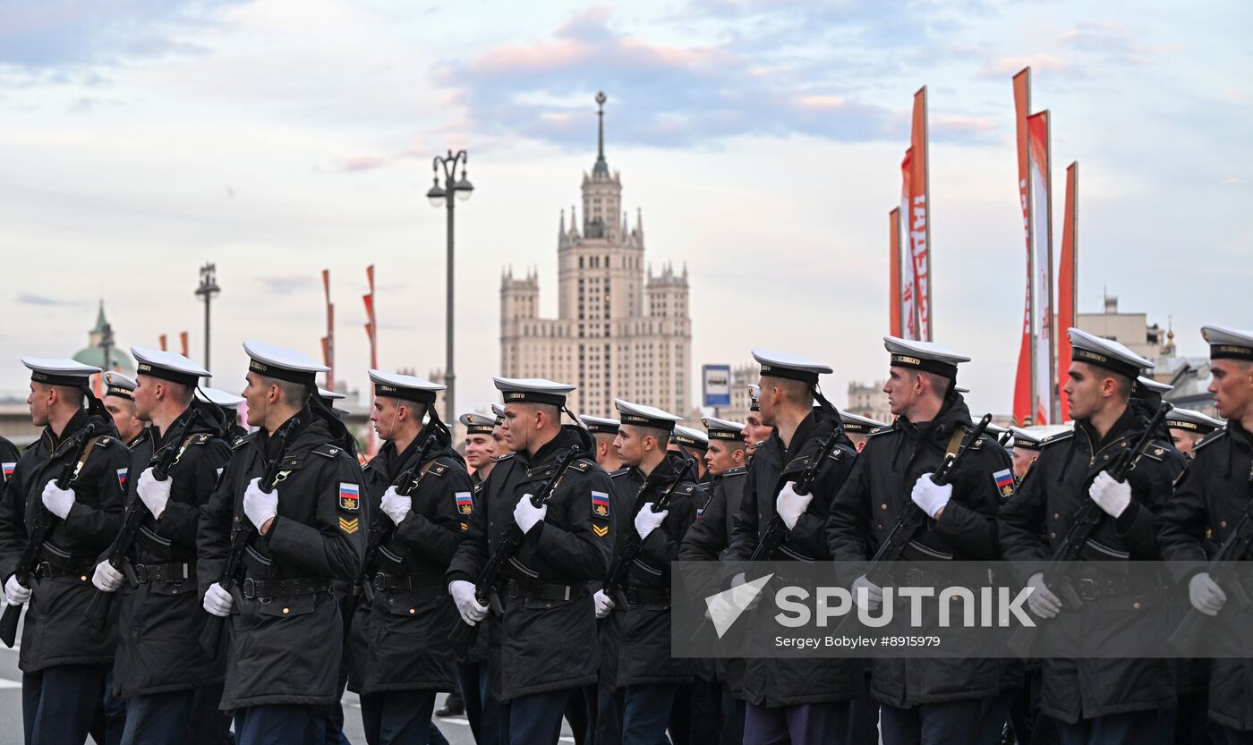 Russia WWII Victory Parade Rehearsal