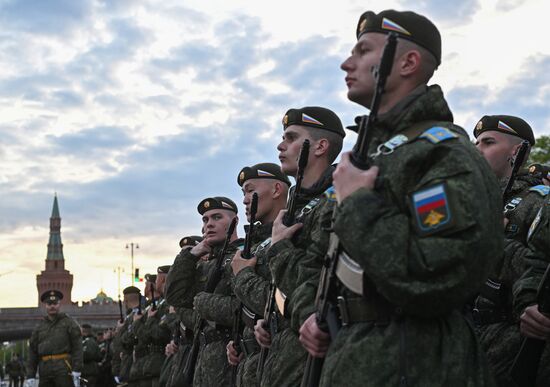 Russia WWII Victory Parade Rehearsal