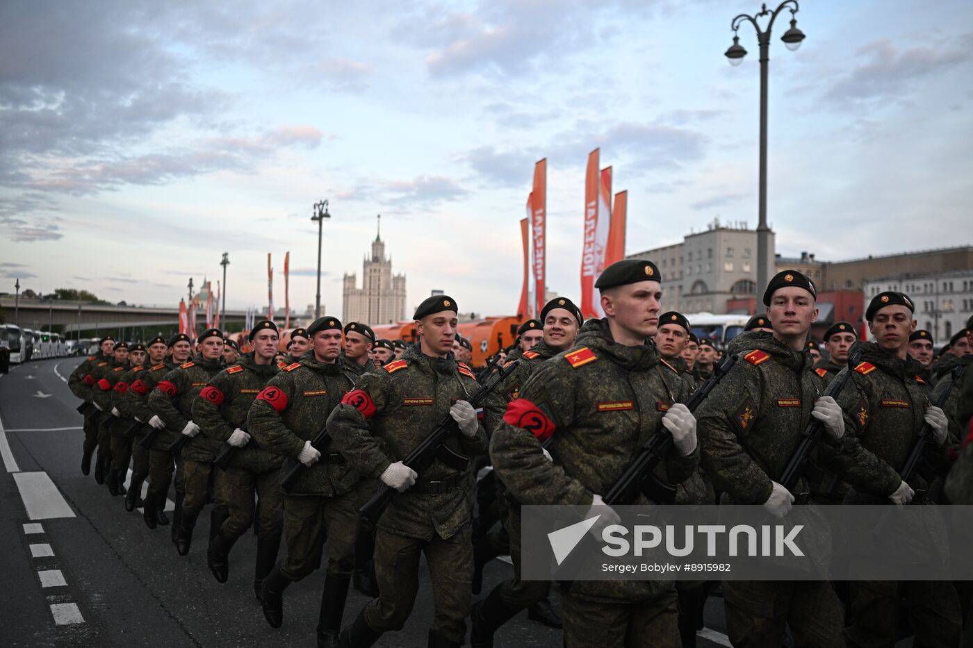 Russia WWII Victory Parade Rehearsal