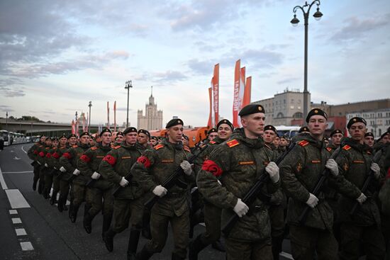 Russia WWII Victory Parade Rehearsal