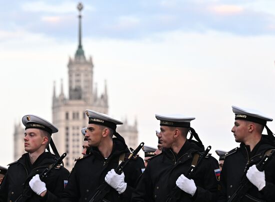 Russia WWII Victory Parade Rehearsal