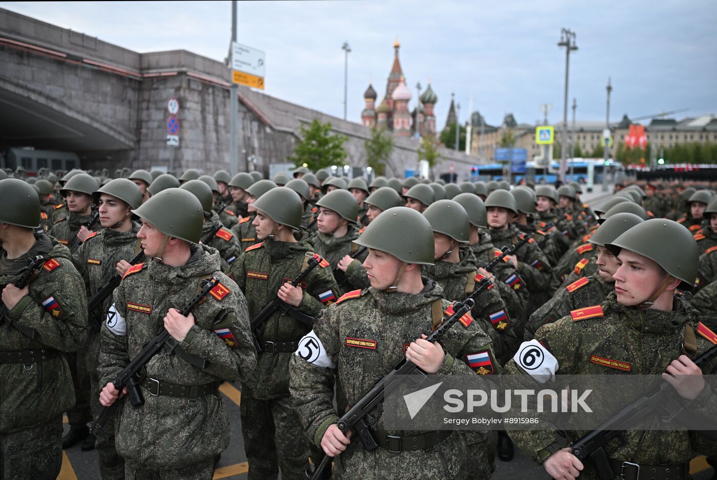 Russia WWII Victory Parade Rehearsal