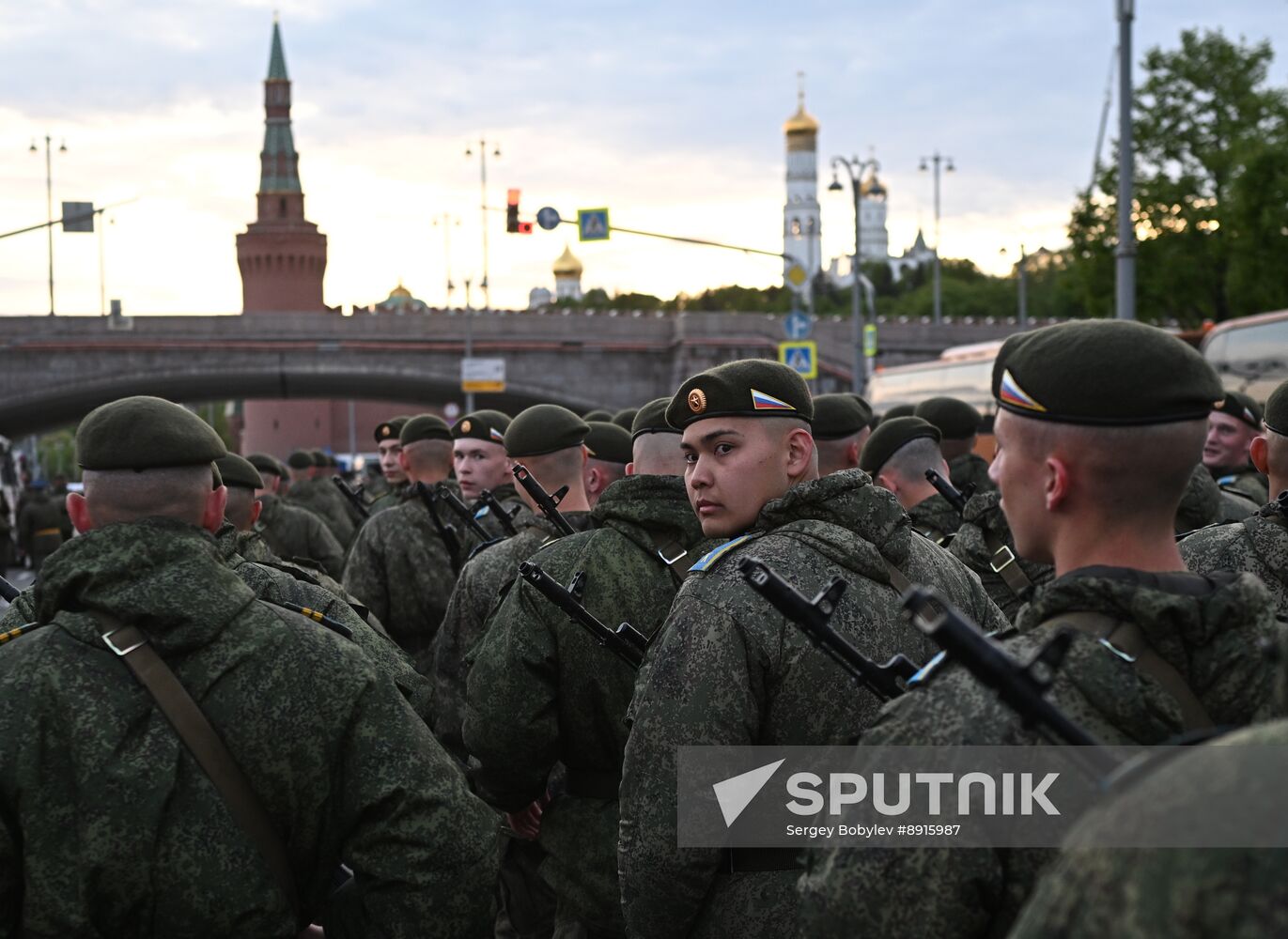 Russia WWII Victory Parade Rehearsal