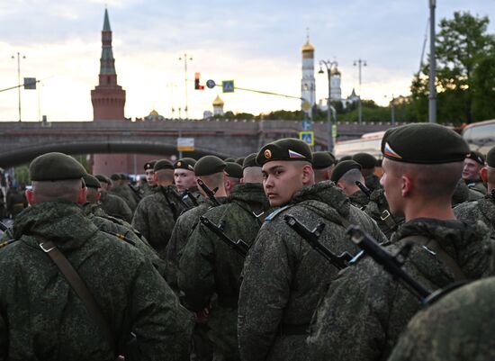 Russia WWII Victory Parade Rehearsal