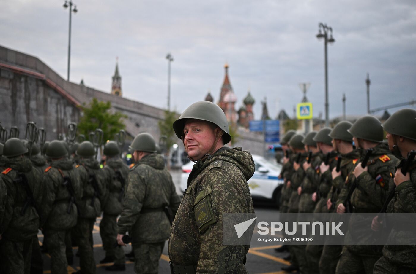 Russia WWII Victory Parade Rehearsal