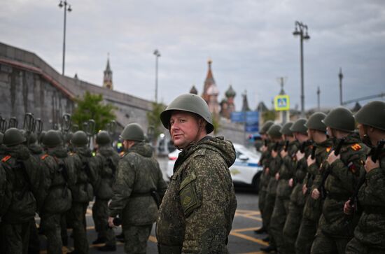 Russia WWII Victory Parade Rehearsal