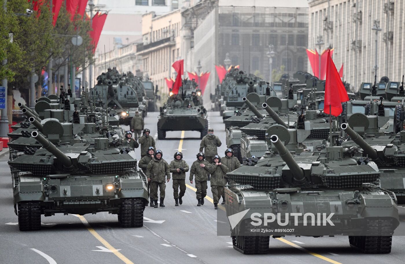Russia WWII Victory Parade Rehearsal
