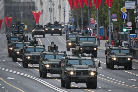 Russia WWII Victory Parade Rehearsal