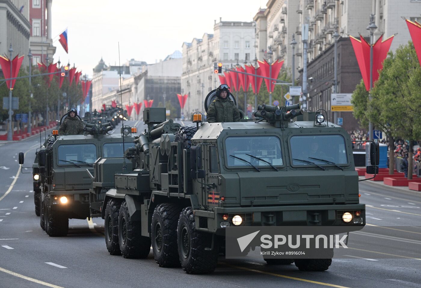 Russia WWII Victory Parade Rehearsal