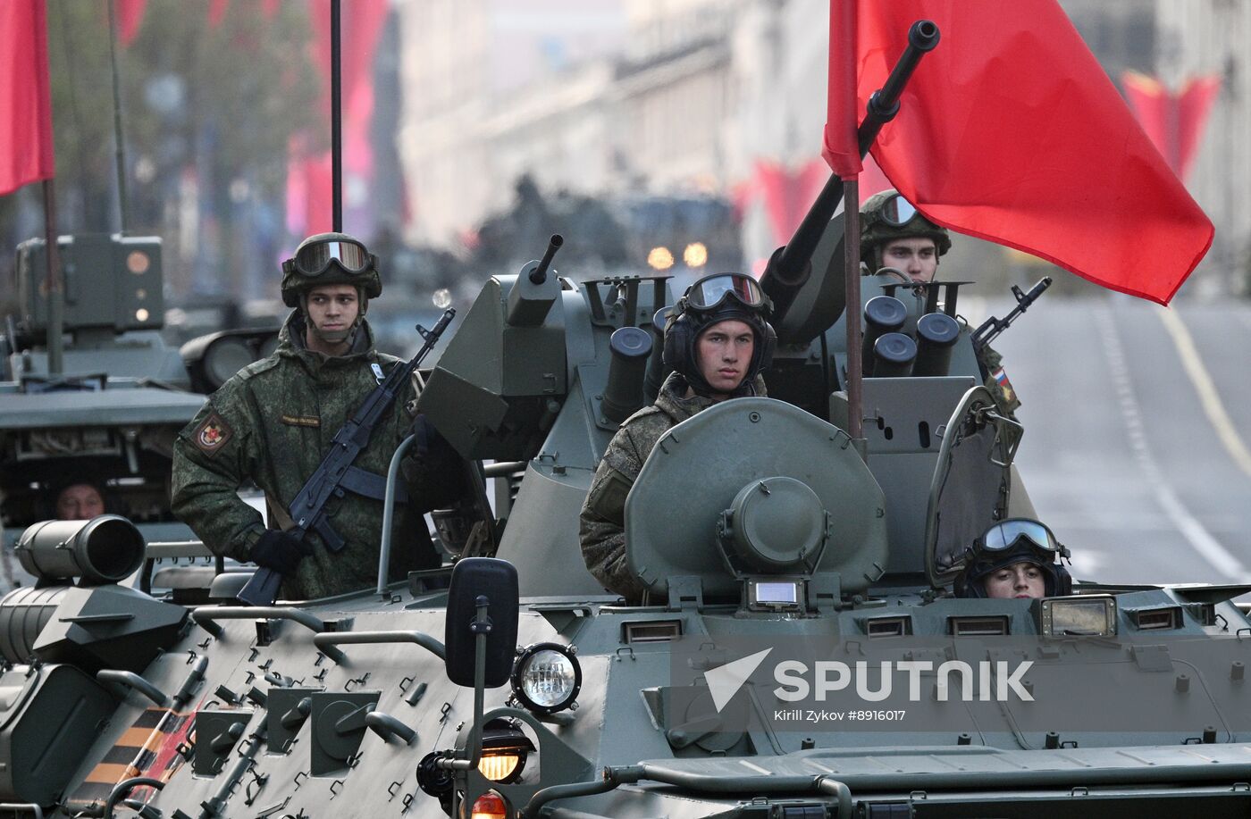 Russia WWII Victory Parade Rehearsal