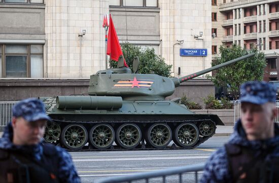 Russia WWII Victory Parade Rehearsal