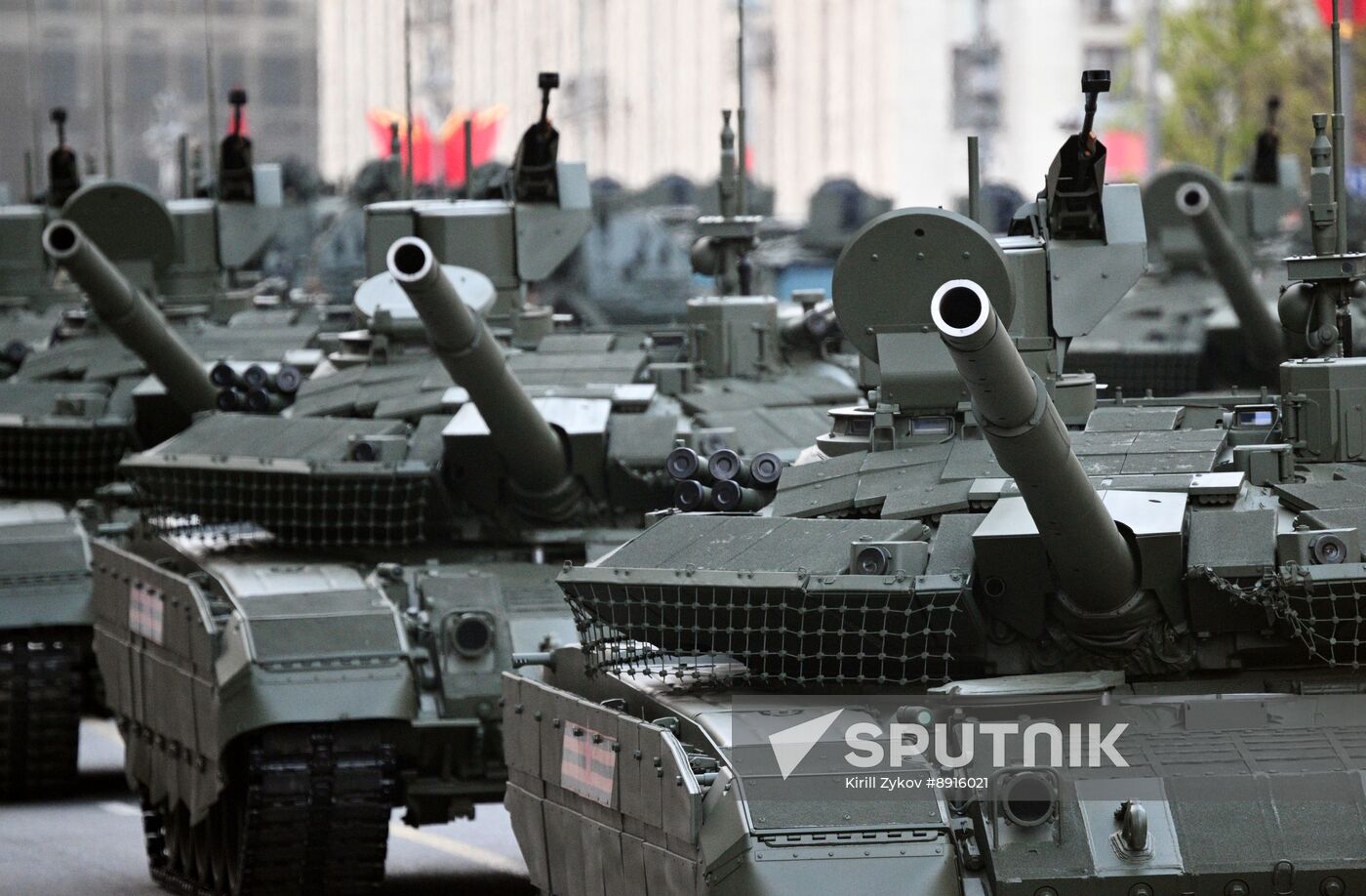 Russia WWII Victory Parade Rehearsal